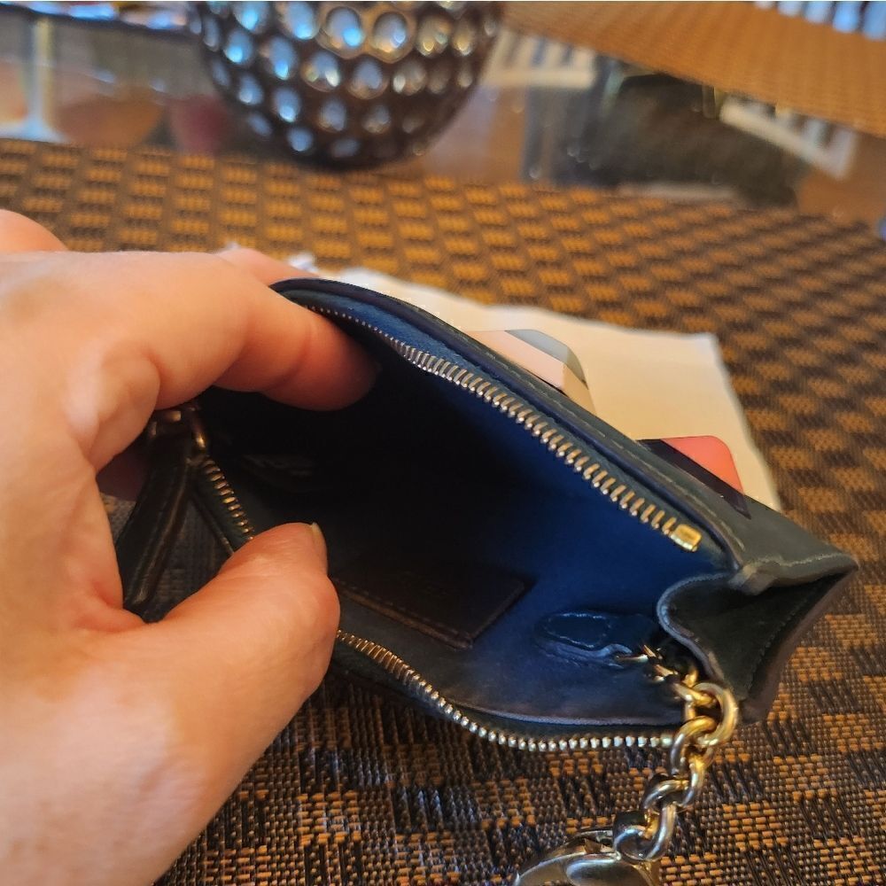 Fendi Studded Leather Coin/Card Purse - Picture 8 of 9